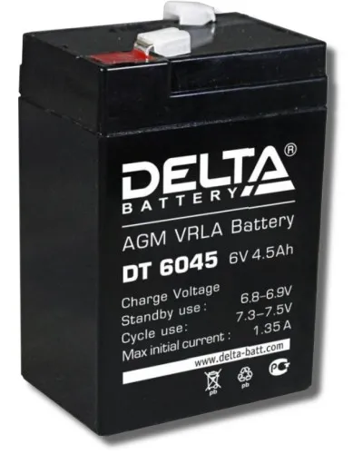 Delta DT 6045. Аккумулятор герметичный свинцово-кислотный. Delta в Новосибирске