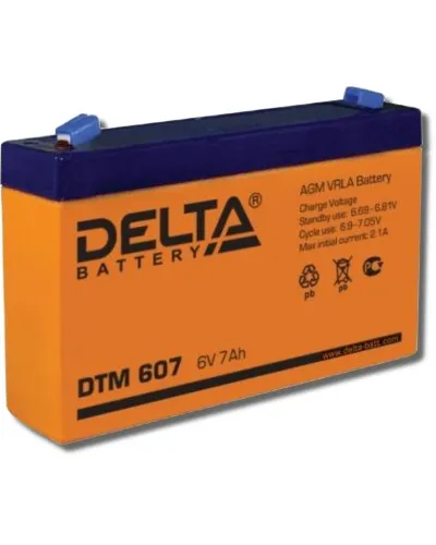 Delta DTM 607. Аккумулятор герметичный свинцово-кислотный. Delta в Новосибирске