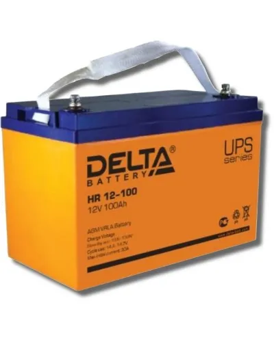 Delta HR 12-100. Аккумулятор герметичный свинцово-кислотный. Delta в Новосибирске