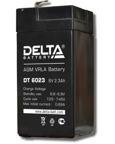 Delta DT 6023. Аккумулятор герметичный свинцово-кислотный. Delta в Новосибирске