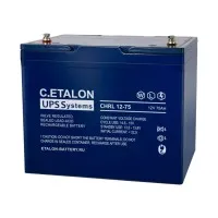 C.ETALON CHRL 12-75. Аккумулятор герметичный свинцово-кислотный. ETALON
