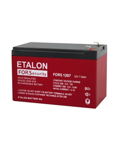 ETALON FORS 1207. Аккумулятор герметичный свинцово-кислотный. ETALON в Новосибирске