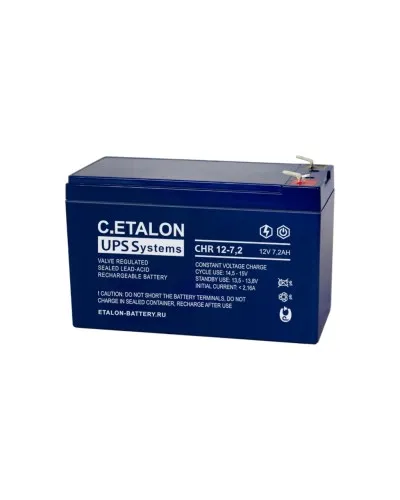 C.ETALON CHR 12-7,2. Аккумулятор герметичный свинцово-кислотный. ETALON в Новосибирске