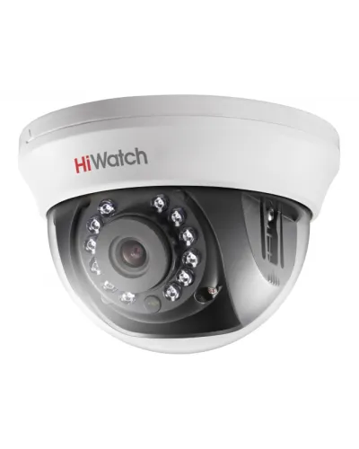 DS-T201(B) (2.8мм). Бюджетная видеокамера мультиформатная купольная. HiWatch в Новосибирске