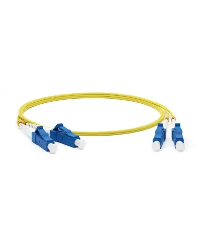 FC-D2-9-LC/UR-LC/UR-H-15M-LSZH-YL. Патч-корд волоконно-оптический одномодовый. Hyperline в Новосибирске