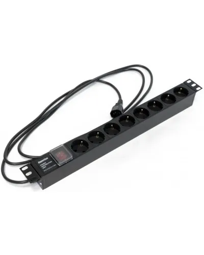 SHE19-8SH-S-2.5IEC. Блок розеток 19. Hyperline в Новосибирске