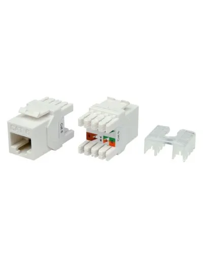 KJ8-8P8C-C6-180-WH. Вставка Keystone Jack RJ-45. Hyperline в Новосибирске