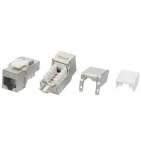 KJ9-8P8C-C5e-90-SH-F-WH. Вставка Keystone Jack RJ-45. Hyperline