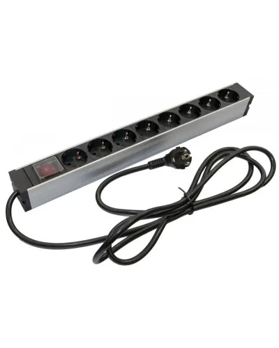 SHZ19-8SH-S-2.5EU. Блок розеток 19. Hyperline в Новосибирске