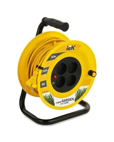УК30 4 места, 30м (WKP23-06-04-30). Удлинитель на катушке Garden. IEK в Новосибирске