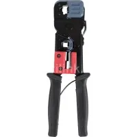 TM1-B10V: Инструмент обжимной RJ-45/12/11 без храпового механизма черно-красный