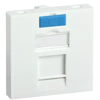CS6-12M: Вставка 45х45мм для 1 модуля Keystone Jack с маркером