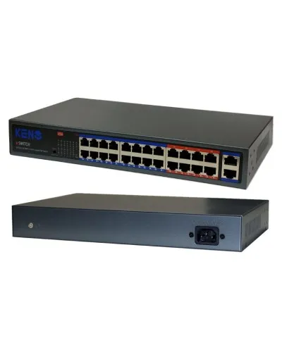KN-SW2402POE+. Коммутатор с питанием по PoE. KENO в Новосибирске