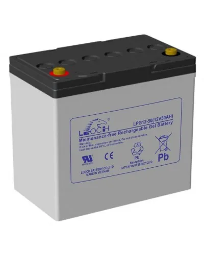 LEOCH LPG 12-50. Аккумулятор герметичный свинцово-кислотный. LEOCH в Новосибирске
