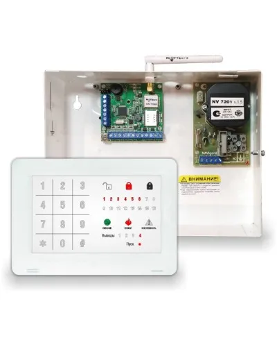 NV 1010c/8524. Устройство оконечное объектовое приемно-контрольное c GSM коммуникатором. NAVIgard в Новосибирске