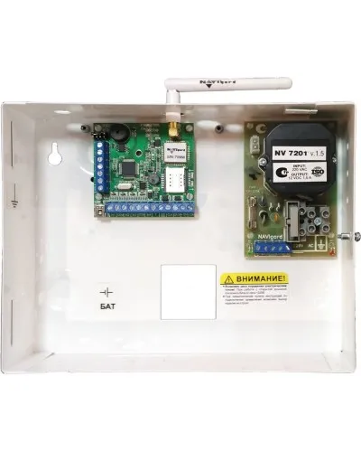 NV 1010c. Устройство оконечное объектовое приемно-контрольное c GSM коммуникатором. NAVIgard в Новосибирске