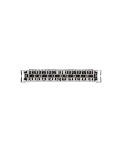 NMC-PL10-CU-10 (10 шт). Плинт неразмыкаемый, (0...9), крепление под кронштейн и круглые направляющие. NIKOMAX в Новосибирске