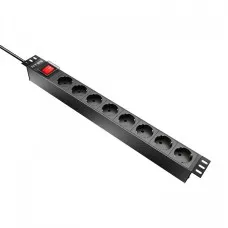 NTSS-PDU-DA1016 гор.размещ. 8xSchuko базовые 10A C14. Блок розеток 19. NTSS