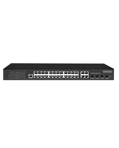 SW-8244/L(400W). Коммутатор 24-портовый  Gigabit Ethernet с PoE. OSNOVO в Новосибирске