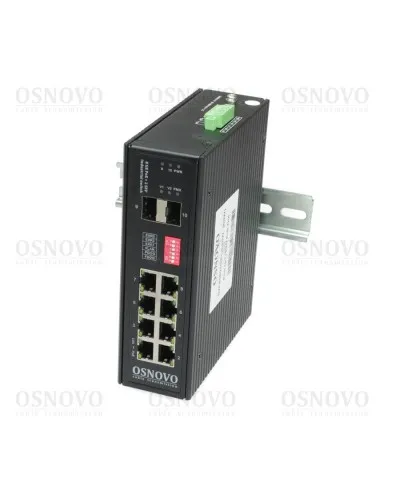 SW-80802/I(Port 90W, 300W). Коммутатор с PoE. OSNOVO в Новосибирске