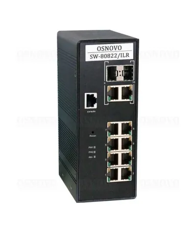 SW-80822/ILR. Коммутатор 10-портовый Gigabit Ethernet с PoE. OSNOVO в Новосибирске