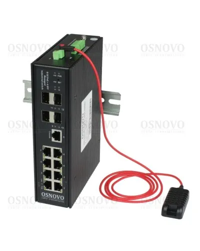 SW-80804/ILS(port 90W,300W). Коммутатор с PoE. OSNOVO в Новосибирске