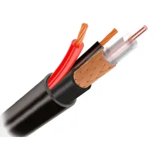 КВК-П 2х0.5 (outdoor) CCA Ligh. Кабель комбинированный для систем видеонаблюдения. Optimus