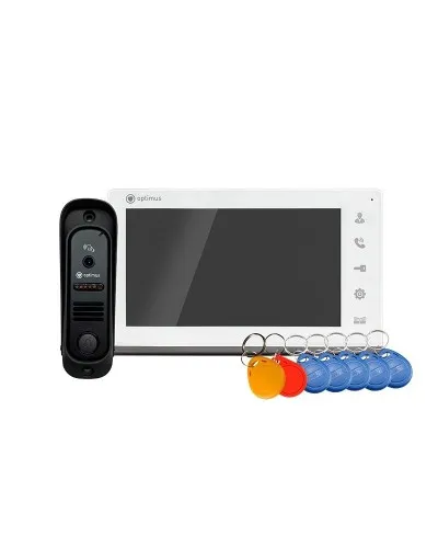 Leader 2.0 IK-7.0 (w+b). Комплект видеодомофона. Optimus в Новосибирске