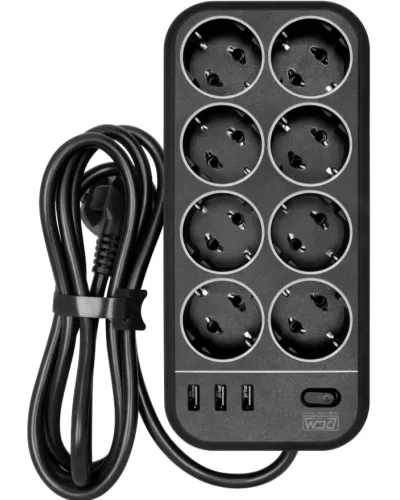 SP-08 USB03AB 3,0 M. Сетевой фильтр. POWERCOM в Новосибирске
