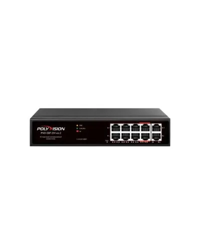 PND-08P-2M v.2. Коммутатор 10-портовый с функцией PoE. Polyvision в Новосибирске