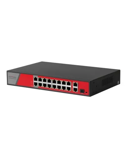 PND-16P-2G1F-BT2 (300W). Коммутатор гибридный 16+2+1 с PoE. Polyvision в Новосибирске