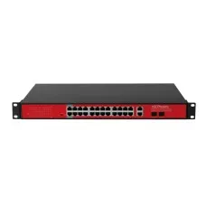 PND-24P-2G2F-BT2 (300W). Коммутатор неуправляемый 26-портовый с функцией PoE. Polyvision