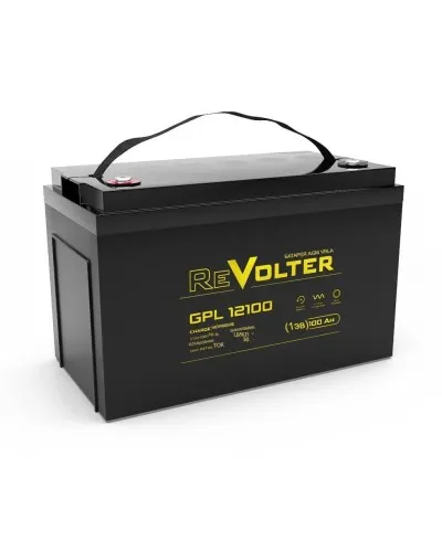 Revolter GPL 12100. Аккумулятор автомобильный герметичный свинцово-кислотный. Revolter в Новосибирске
