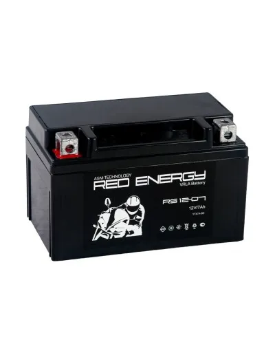 Red Energy RS 1207. Аккумулятор герметичный свинцово-кислотный стартерный. Red Energy в Новосибирске