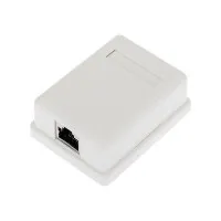 Розетка компьютерная внешняя 1-порт FTP RJ-45 (8P8C), CAT 5e REXANT (03-0122): Розетка RJ-45