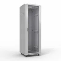 Шкаф телекоммуникационный 19 напольный 42U 600х800 мм, передняя дверь стекло, задняя дверь металл, RAL 7035 (состоит из 3 частей) (04-2306). Шкаф телекоммуникационный 19 напольный 42U. Rexant