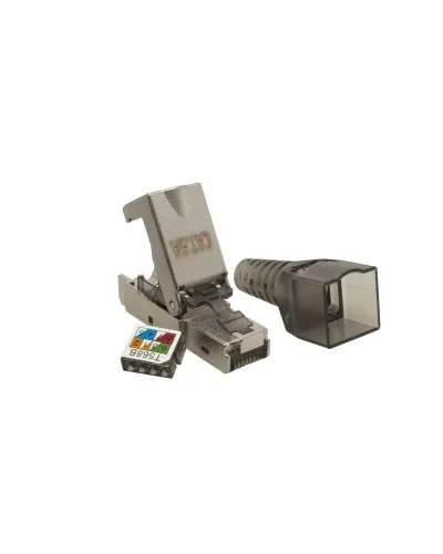 Коннектор 8P8C STP 6A (RJ-45) безынструментальный (10-0240). Разъем RJ-45. SUPRLAN в Новосибирске