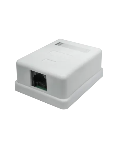 Розетка настенная RJ-45, 8P8C, Cat.5e, 1 порт UTP (10-0307): Компьютерная розетка в Новосибирске