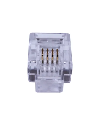 Коннекторы 4P4C (RJ-11) (100шт) (10-0229). Телефонный разъем 4P4C (RJ-11). SUPRLAN в Новосибирске