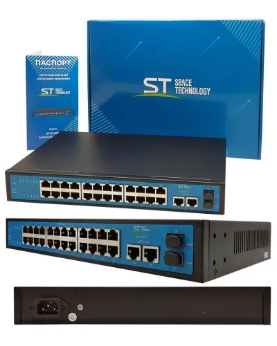 ST-S242POE (версия 2). Сетевой PoE коммутатор . Space Technology в Новосибирске
