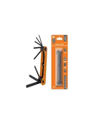Набор ключей TORX раскладной 8шт.: T9-T40, углеродистая сталь Гранит TDM (SQ1020-0211). Набор ключей. TDM ЕLECTRIC в Новосибирске