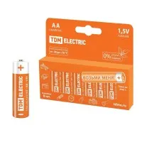 LR6 AA Alkaline 1,5V PAK-8 TDM (SQ1702-0009). Элемент питания. TDM ЕLECTRIC