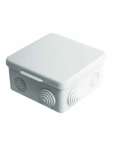 Коробка ОП 100х100х55мм, крышка, IP54, 8вх (SQ1401-0113). Распаячная коробка. TDM ЕLECTRIC в Новосибирске