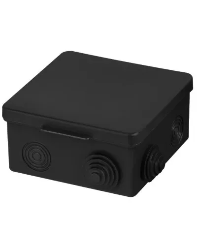 Распаячная коробка ОП 100х100х55мм, крышка, IP54, 8вх., черная TDM (SQ1401-0913). Распаячная коробка ОП. TDM ЕLECTRIC в Новосибирске
