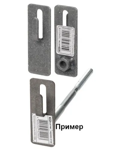 Держатель фасадный для прута Ø6-10мм без дюбеля и шурупа, стальной крюк TDM (SQ2402-3136). Держатель. TDM ЕLECTRIC в Новосибирске