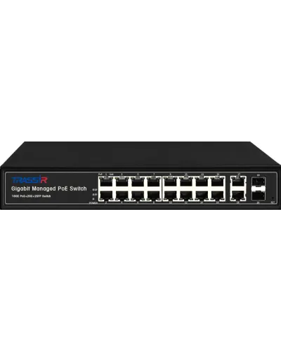 TR-NS24202S-300-16PoE. Коммутатор с PoE. Trassir в Новосибирске