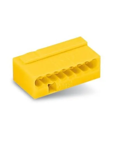 WAGO 243-508 Клемма MICRO 8-проводная желтая. Клемма для распределительных коробок. WAGO в Новосибирске