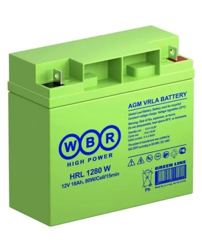 WBR HRL1280W. Аккумулятор герметичный свинцово-кислотный. WBR в Новосибирске