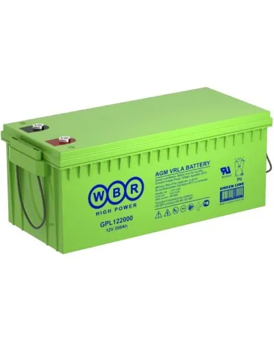 WBR GPL122000. Аккумулятор герметичный свинцово-кислотный. WBR в Новосибирске