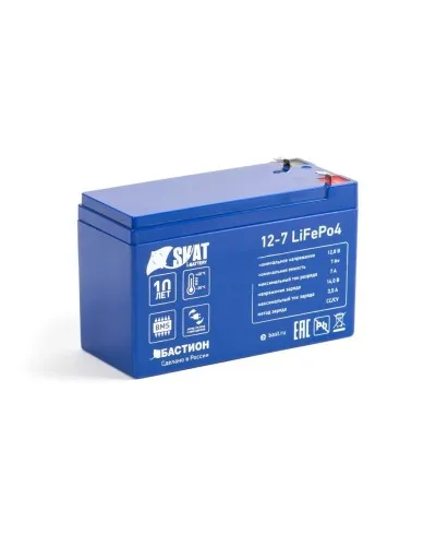 Skat i-Battery 12-7 LiFePo4 (645). Li-Ion аккумулятор. Бастион в Новосибирске